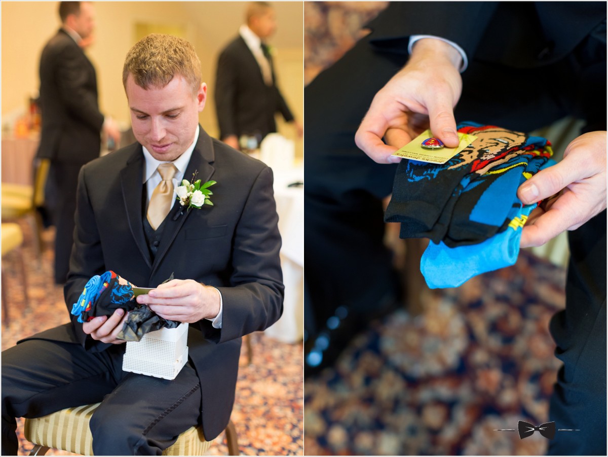 groom getting ready gifts
